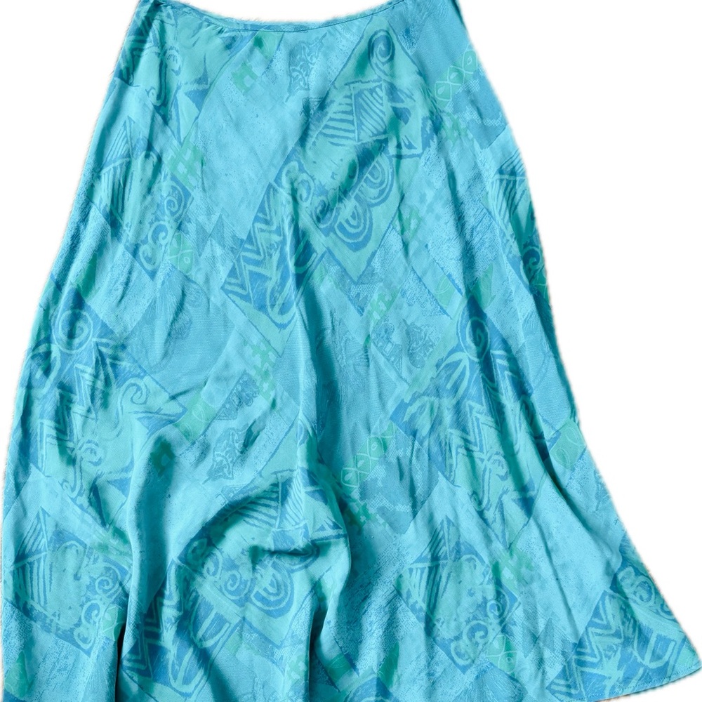 Carole Little Teal and Aqua Skirt